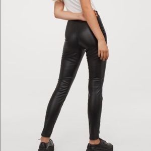 H&M Faux Leather Leggings